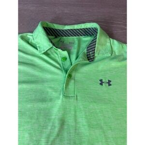 Under Armour HeatGear Loose Men's Golf Polo Shirt Bright Green Men's Large